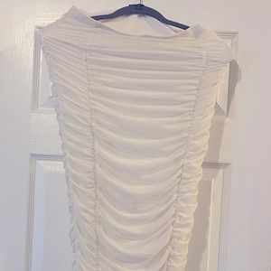 Fashionnova ruched mesh skirt